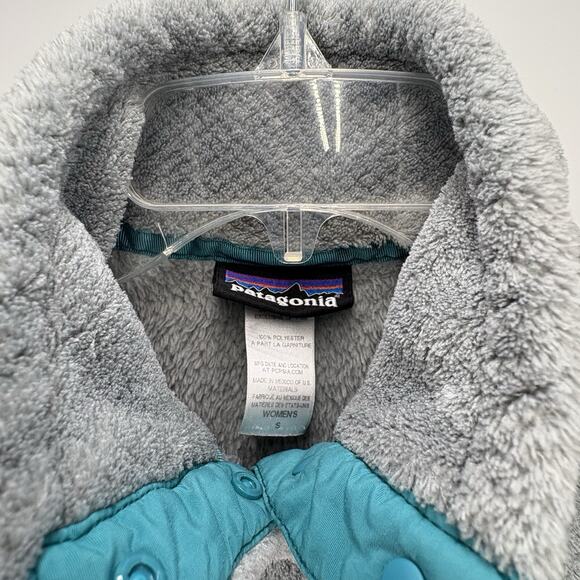Patagonia Women's Gray Retool Pullover Snap T Fleece Size Small Sherpa EUC - Picture 3 of 6
